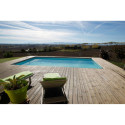 Piscine bois rectangulaire 500x800cm LINEA toute équipée UBBINK