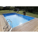 Piscine bois rectangulaire 500x800cm LINEA toute équipée UBBINK