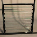 Louvre de ventilation laquée noire pour serres Compact Juliana