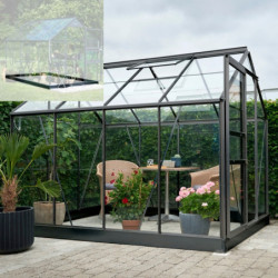 Serre de jardin 5m² en aluminium et verre horticole Popular - Halls