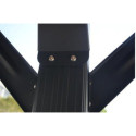 Carport en aluminium anthracite 3x3,63m et polycarbonate 6mm X-METAL