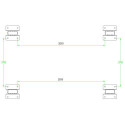 Carport en aluminium anthracite 3x3,63m et polycarbonate 6mm X-METAL