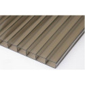 Carport en aluminium anthracite 3x3,63m et polycarbonate 6mm X-METAL