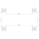 Carport en aluminium anthracite 3x4,34m et polycarbonate 6mm X-METAL
