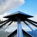 Serre de jardin OASE 8,8m² anthracite en verre trempé 3mm Juliana