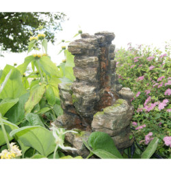 Fontaine d'extérieur ou d'intérieur Chios en polyrésine kit complet avec pompe Ubbink