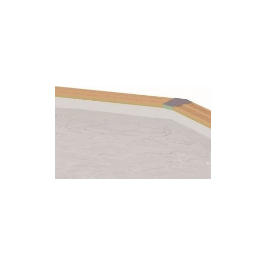 Liner gris seul pour piscine bois octogonale Diam 510cm OCEA UBBINK