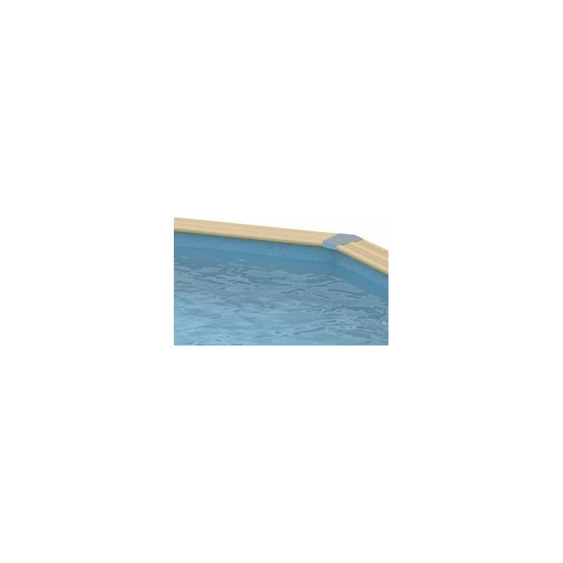 Liner bleu seul pour piscine bois octogonale allongée 355x550cm AZURA UBBINK