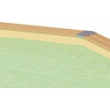 Liner beige seul pour piscine bois octogonale allongée 400x610cm OCEA UBBINK 