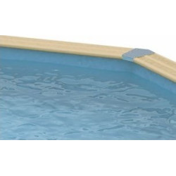 Liner bleu seul pour piscine bois rectangulaire 350x505cm AZURA UBBINK modèle 2017