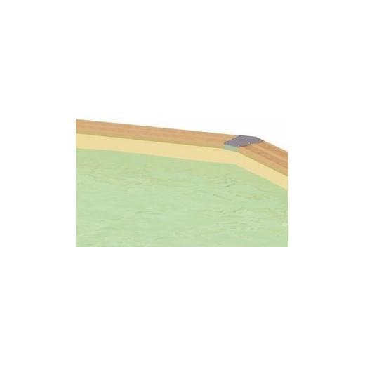Liner beige seul pour piscine bois rectangulaire 350x1550cm LINEA UBBINK