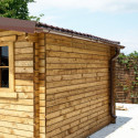 Kit gouttières marron - pack prêt à la pose pour abri Gardy Shelter 16m²