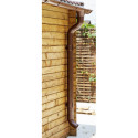 Kit gouttières marron - pack prêt à la pose pour abri Gardy Shelter 16m²