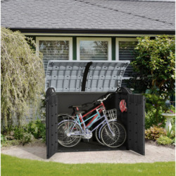 Coffre de jardin multifonctions en résine anthracite 2000L - Keter