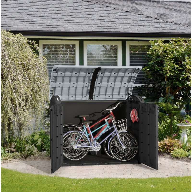 Coffre de jardin multifonctions en résine anthracite 2000L - Keter