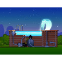 Cascade Mamba acrylique LED pour piscine ou bassin de jardin Ubbink