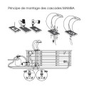 Cascade Mamba acrylique LED pour piscine ou bassin de jardin Ubbink