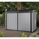Coffre de jardin en résine brossée Brossium 2100L - Keter 