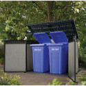 Coffre de jardin en résine brossée Brossium 2100L - Keter 