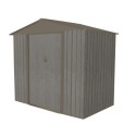 Abri de jardin métal 2,43m² imitation bois vieilli