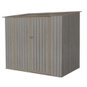 Abri de jardin métal monopente 3,17m² imitation bois vieilli