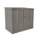 Abri de jardin métal monopente 3,17m² imitation bois vieilli