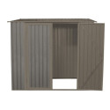 Abri de jardin métal monopente 3,17m² imitation bois vieilli