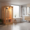 Sauna infrarouge panneaux carbone 1500W 1 place - SNÖ