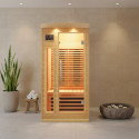 Sauna infrarouge panneaux carbone 1500W 1 place - SNÖ