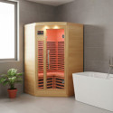 Sauna d’angle infrarouge panneaux carbone 2150W 2-3 places - SNÖ