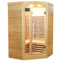 Sauna d’angle infrarouge panneaux carbone 2150W 2-3 places - SNÖ