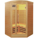 Sauna d’angle infrarouge panneaux carbone 2150W 2-3 places - SNÖ