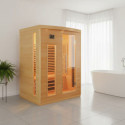Sauna infrarouge panneaux carbone 2250W 3 places - SNÖ