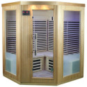 Sauna d’angle infrarouge panneaux carbone 2200W 3-4 places - SNÖ