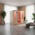Sauna infrarouge panneaux carbone 3100W 4 places - SNÖ