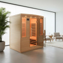 Sauna infrarouge panneaux carbone 3100W 4 places - SNÖ