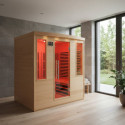 Sauna infrarouge panneaux carbone 3100W 4 places - SNÖ