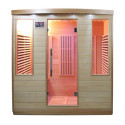 Sauna infrarouge panneaux carbone 3100W 4 places - SNÖ