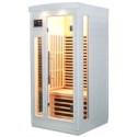 Sauna infrarouge blanc panneaux carbone 1500W 1 place - SNÖ
