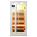 Sauna infrarouge blanc panneaux carbone 1500W 1 place - SNÖ