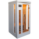 Sauna infrarouge blanc panneaux carbone 1500W 1 place - SNÖ