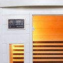 Sauna infrarouge blanc panneaux carbone 1500W 1 place - SNÖ