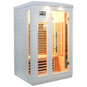 Sauna infrarouge blanc panneaux carbone 2050W 2 places SNÖ