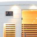Sauna infrarouge blanc panneaux carbone 2050W 2 places SNÖ