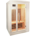 Sauna infrarouge blanc panneaux carbone 2050W 2 places SNÖ