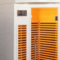 Sauna d’angle infrarouge blanc panneaux carbone 2150W 2-3 places - SNÖ