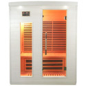 Sauna infrarouge blanc panneaux carbone 2250W 3 places - SNÖ