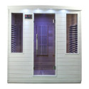 Sauna infrarouge blanc panneaux carbone 3100W 4 places - SNÖ