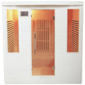 Sauna infrarouge blanc panneaux carbone 3100W 4 places - SNÖ