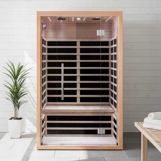 Sauna infrarouge panneaux carbone 2160W LUXE 2 places - SNÖ